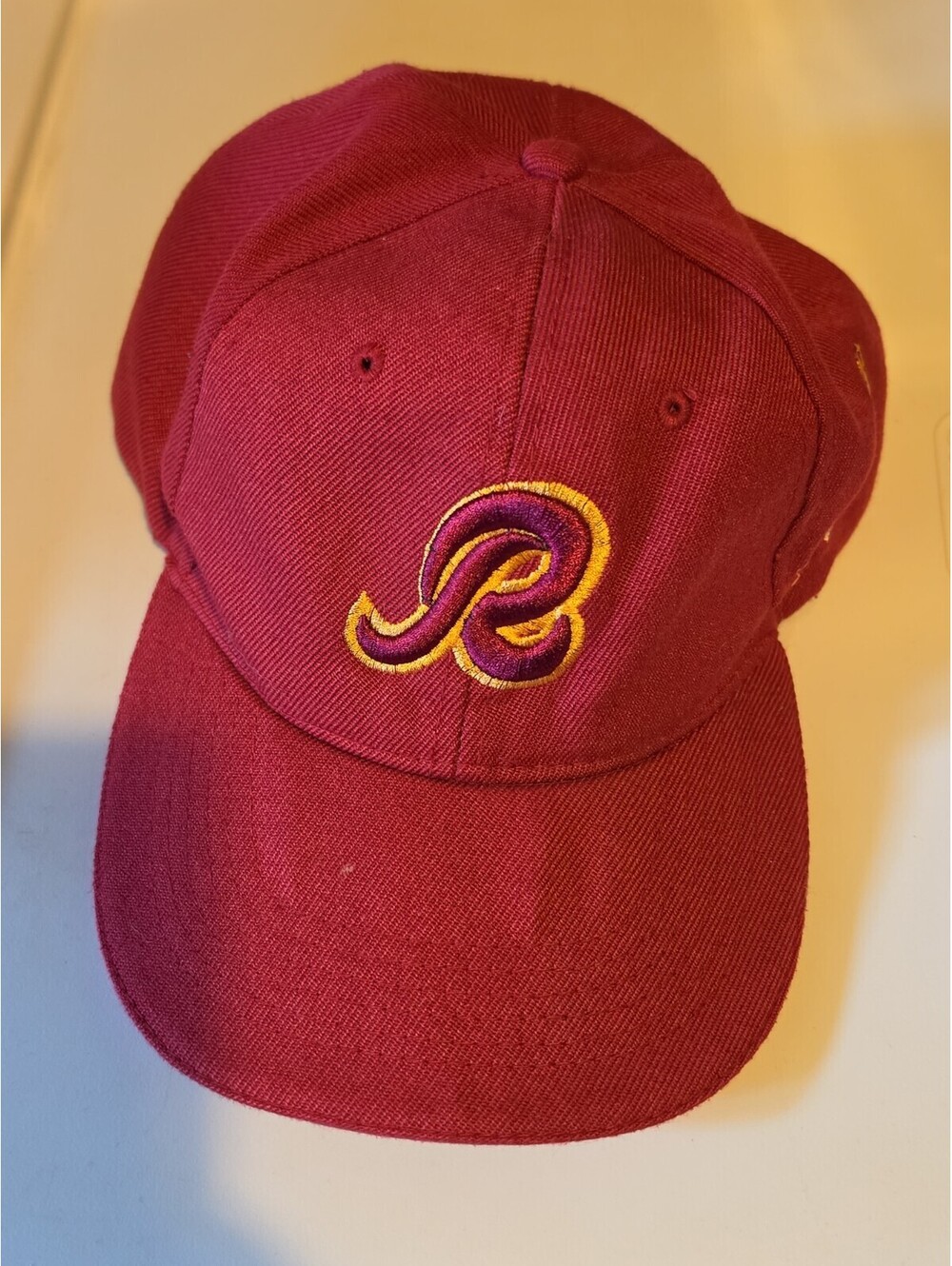 Twins Washington Redskins football team alternate logo maroon hat cap strapback